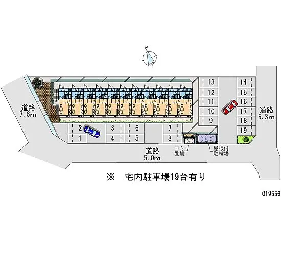 ★手数料０円★高岡市野村　月極駐車場（LP）